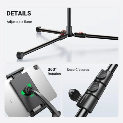 UGREEN Tablet and Phone Tripod Stand 1.7 Meter – LP585 - 15647