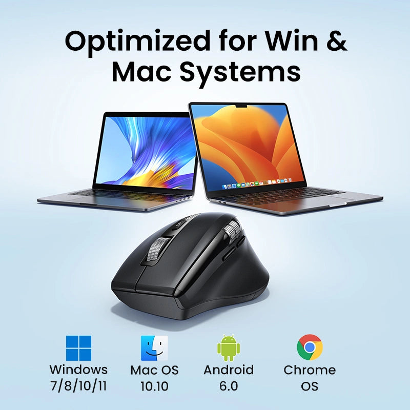 UGREEN Thumb Wheel & Side Scrolling Multi-Mode Wireless Bluetooth Mouse – M751 – 45792