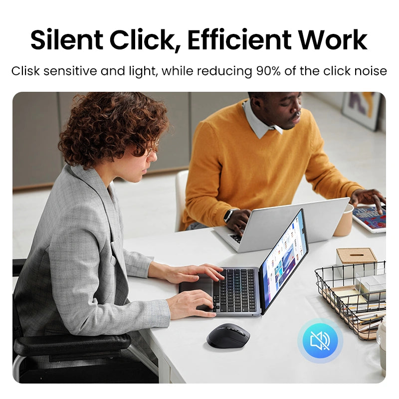 UGREEN Thumb Wheel & Side Scrolling Multi-Mode Wireless Bluetooth Mouse – M751 – 45792