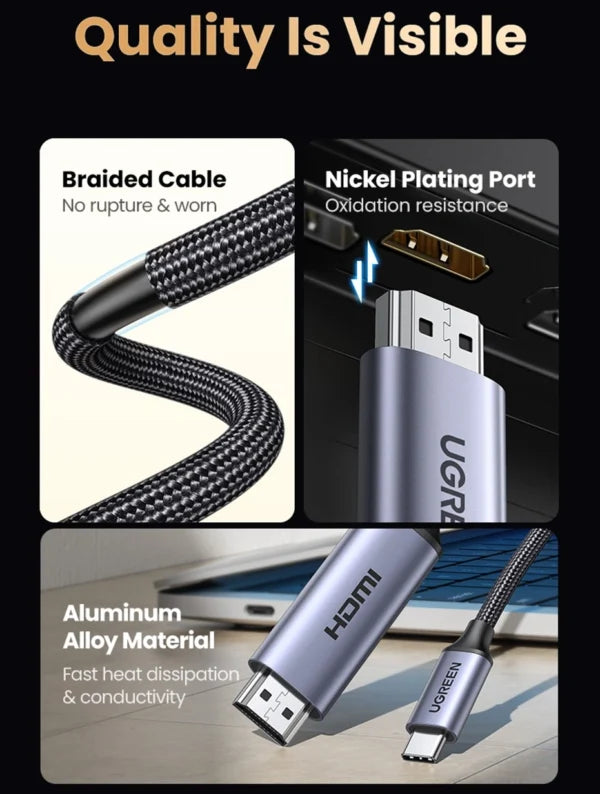 UGREEN 1.5 8K Meter Type-C to HDMI Cable