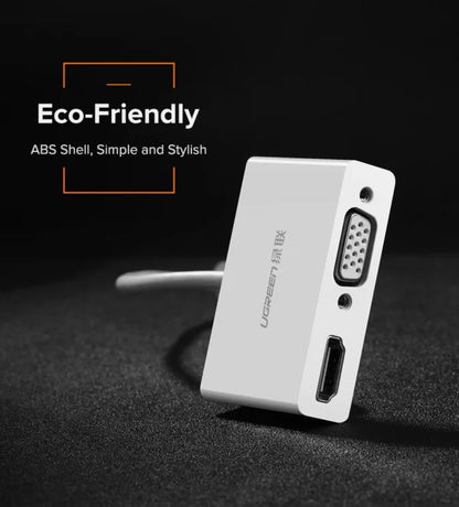 UGREEN Type C to HDMI + VGA Converter