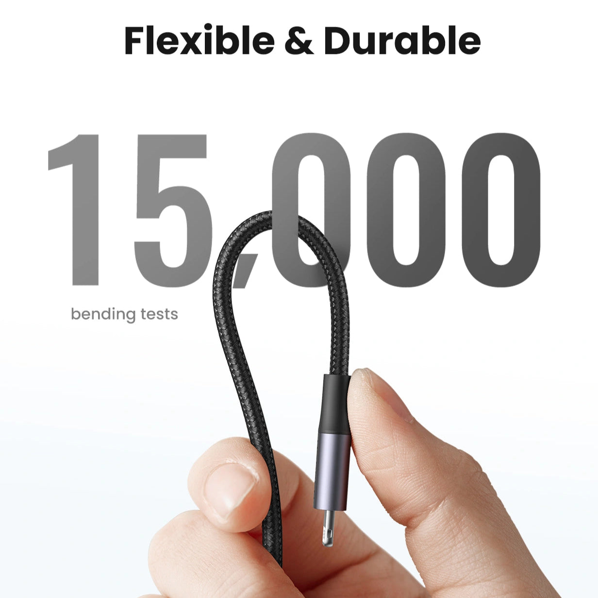 UGREEN 1 Meter MFI Certified Type-C to Lightning Aluminum Shell Braided Cable