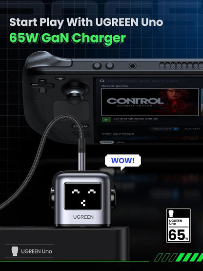 UGREEN 65W UNO RG GaN Fast Charging Adapter – CD361 - 25686