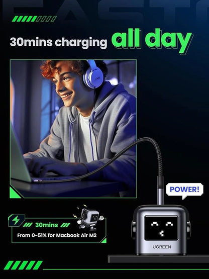 UGREEN 65W UNO RG GaN Fast Charging Adapter – CD361 - 25686