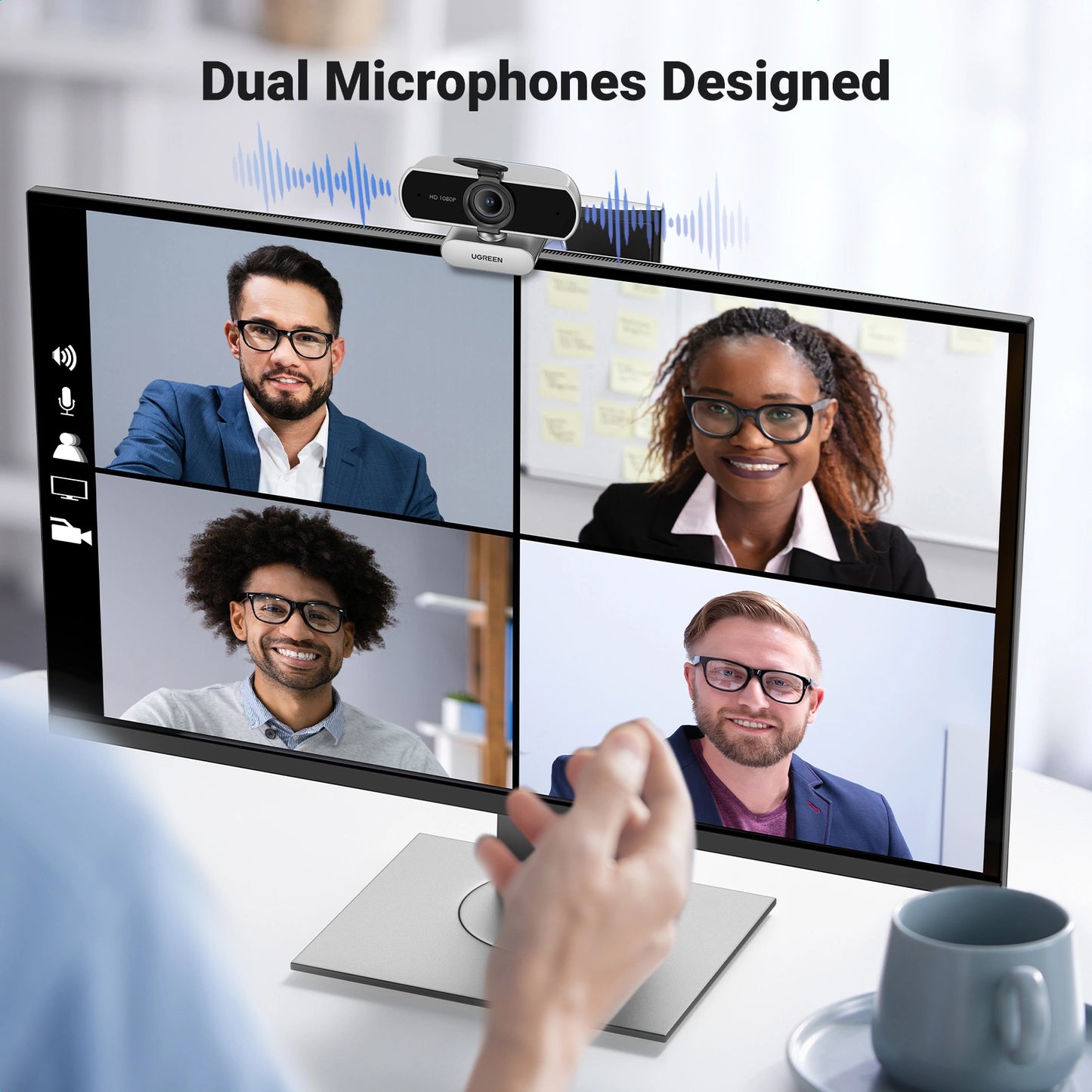 UGREEN USB Full HD Webcam – CM678 - 75326