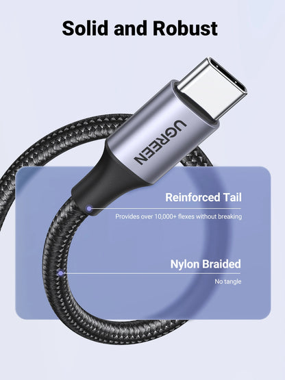 UGREEN 2 Meter 3Amp Max USB to Type-C Fast Charging Cable – US288 – 60128