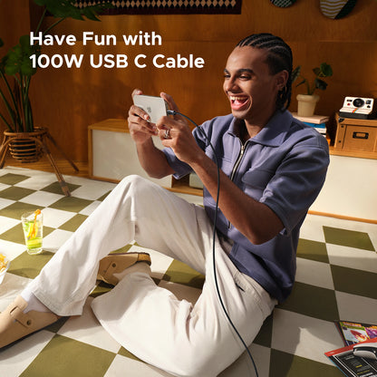 UGREEN 1 Meter 100W Uno Type-C to Type-C PD Fast Charging Cable 5A Max – L509 – 35501