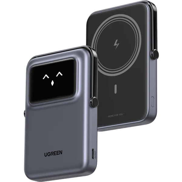 UGREEN 10000mah 20W Uno Series Magnetic Wireless Power Bank With Stand – PB572 - 45327