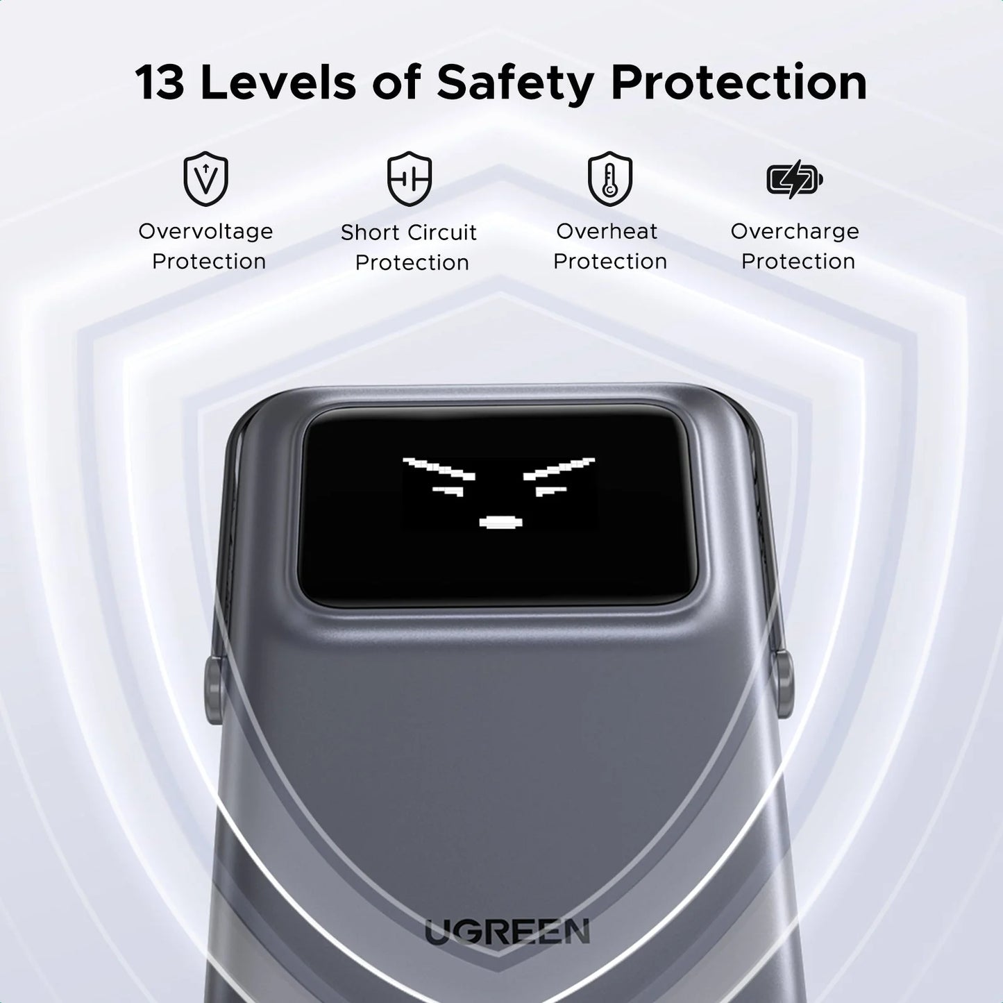 UGREEN 10000mah 20W Uno Series Magnetic Wireless Power Bank With Stand – PB572 - 45327