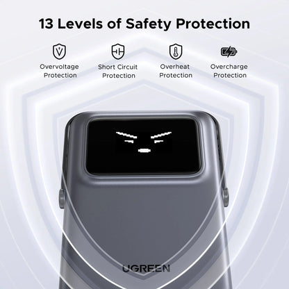 UGREEN 10000mah 20W Uno Series Magnetic Wireless Power Bank With Stand – PB572 - 45327