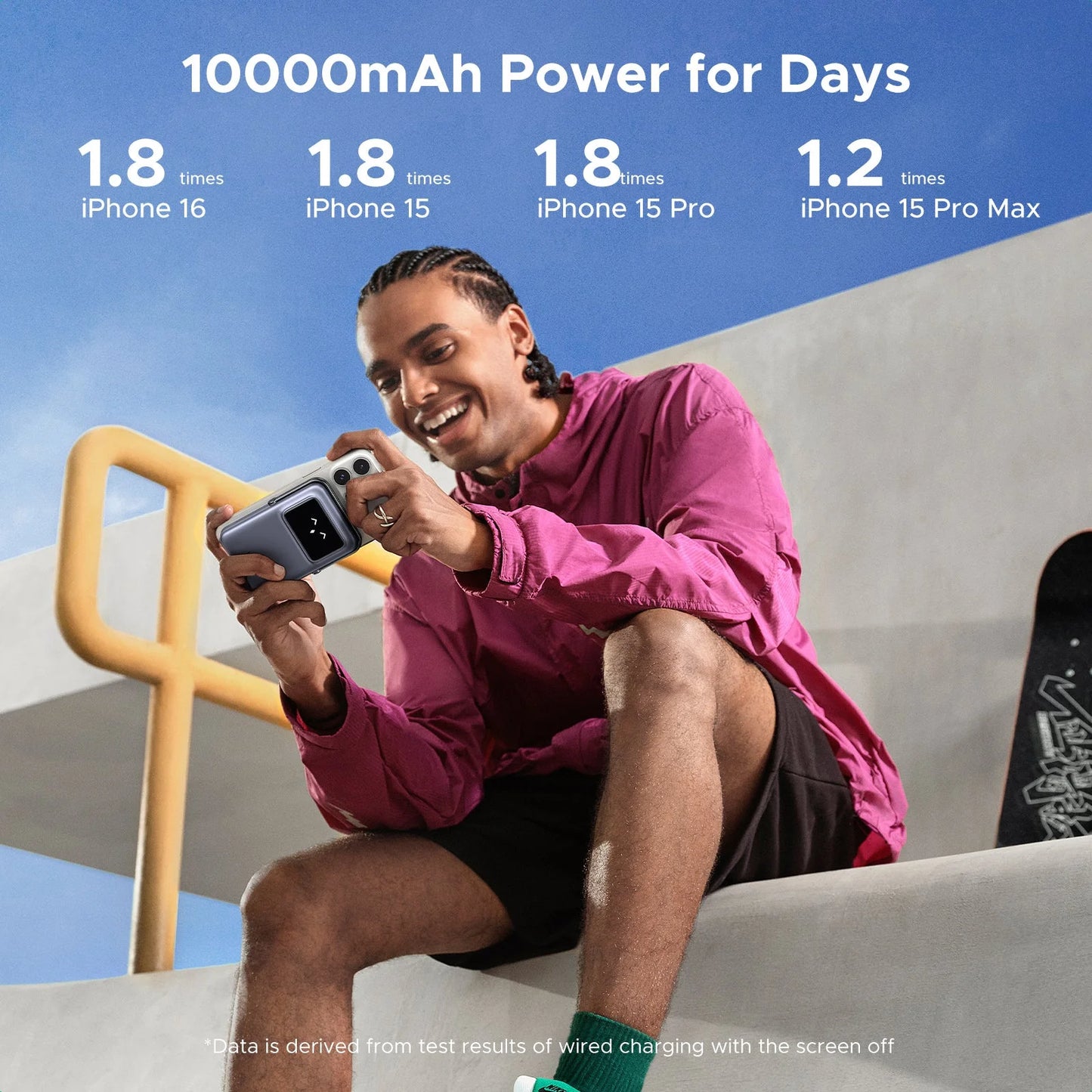 UGREEN 10000mah 20W Uno Series Magnetic Wireless Power Bank With Stand – PB572 - 45327