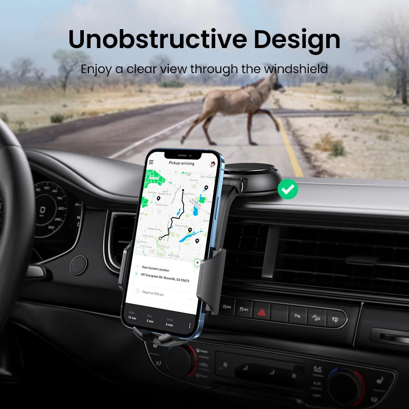 UGREEN Waterfall-Shaped Suction Cup Car Phone Holder – LP405 – 20473