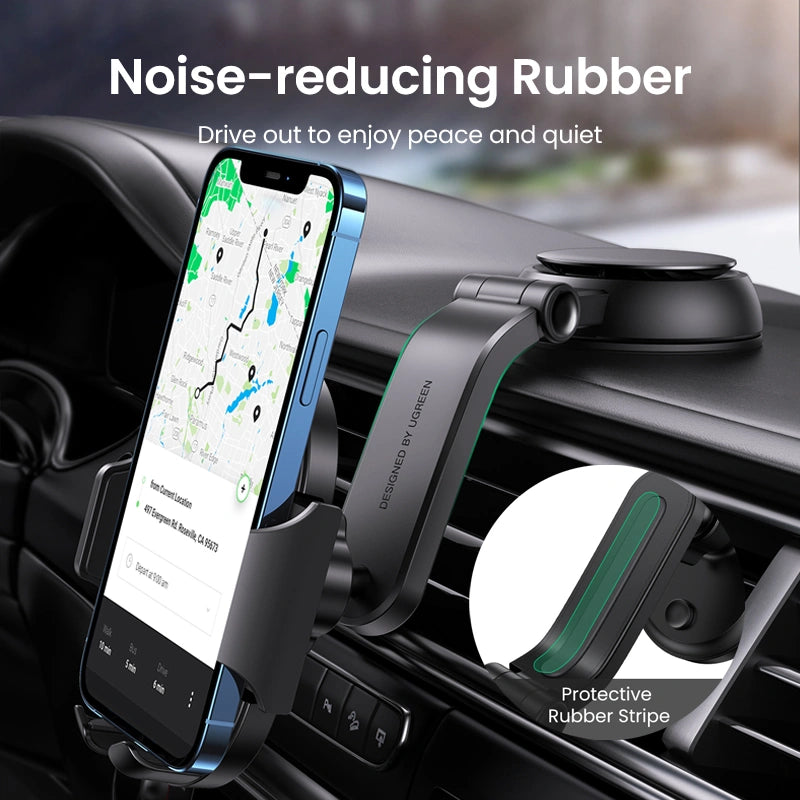 UGREEN Waterfall-Shaped Suction Cup Car Phone Holder – LP405 – 20473