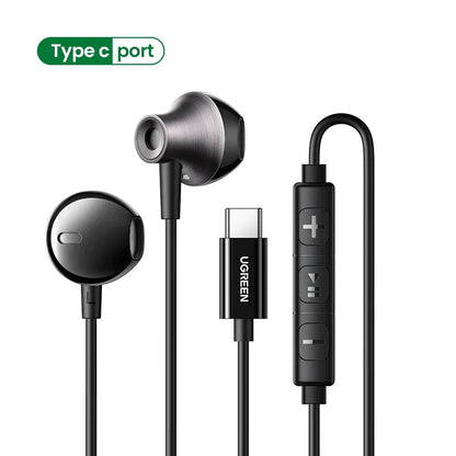 UGREEN Wired Earphones with Type-C Connector – EP106 – 35756