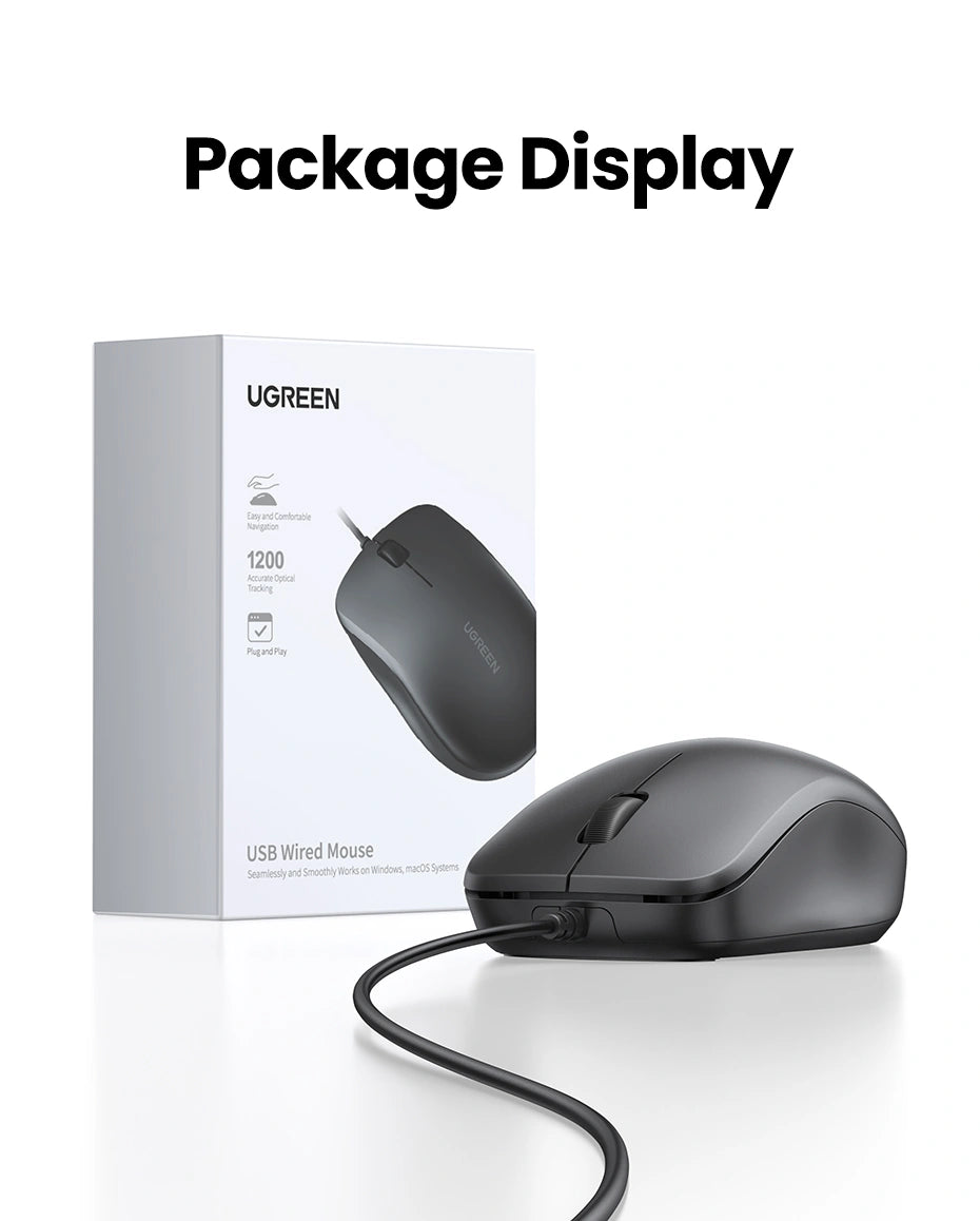 UGREEN Wired Mouse – MU007 – 90789