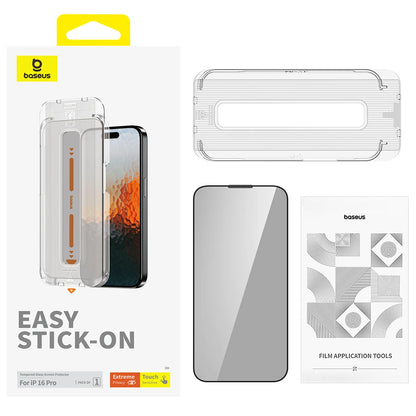 Baseus Iphone 16 Pro Max Privacy Protection Sapphire Series Tempered Glass