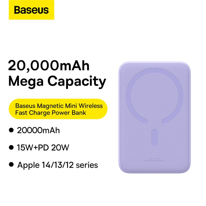 Baseus 20000mAh 20W Magnetic Mini Wireless Power Bank