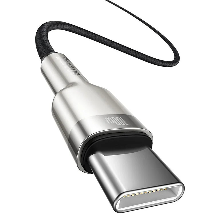 Baseus Cafule Series 1M Metal Data Cable Type-C to Type-C 100W Black – CATJK-C01