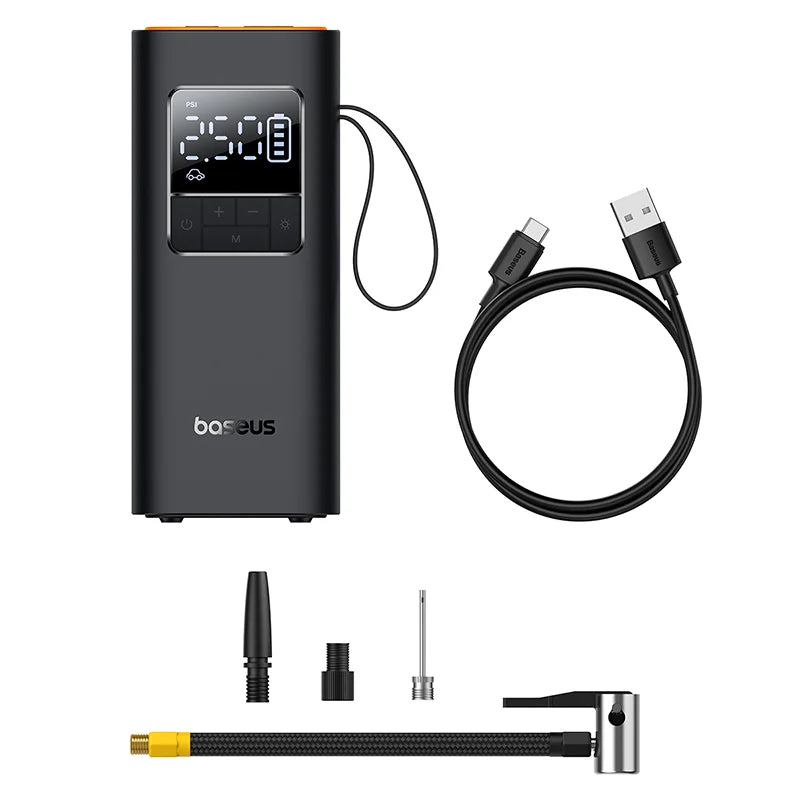 Baseus Super Mini Pro Series Wireless Car Inflator Cluster Black – C11159300111-00
