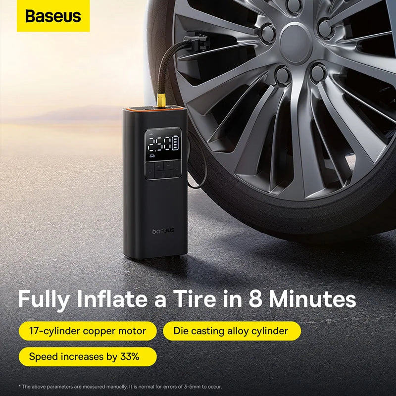 Baseus Super Mini Pro Series Wireless Car Inflator Cluster Black – C11159300111-00