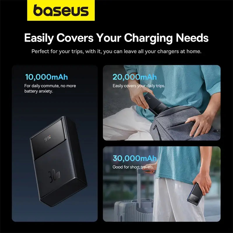 Baseus 30000mAh 30W Star-Lord Digital Display Fast Charging Power Bank