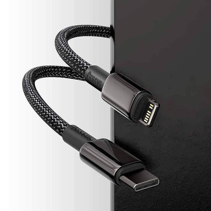 Baseus Tungsten Gold Fast Charging Data Cable Type-C to iP PD 20W Black
