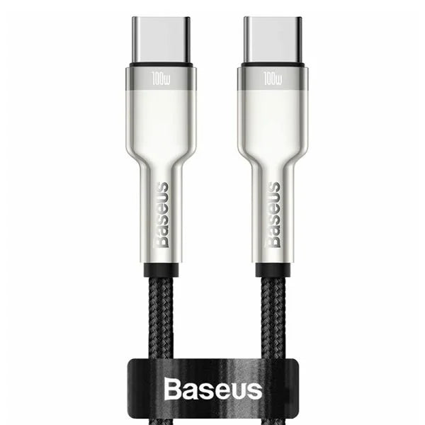 Baseus Cafule Series 1M Metal Data Cable Type-C to Type-C 100W Black – CATJK-C01