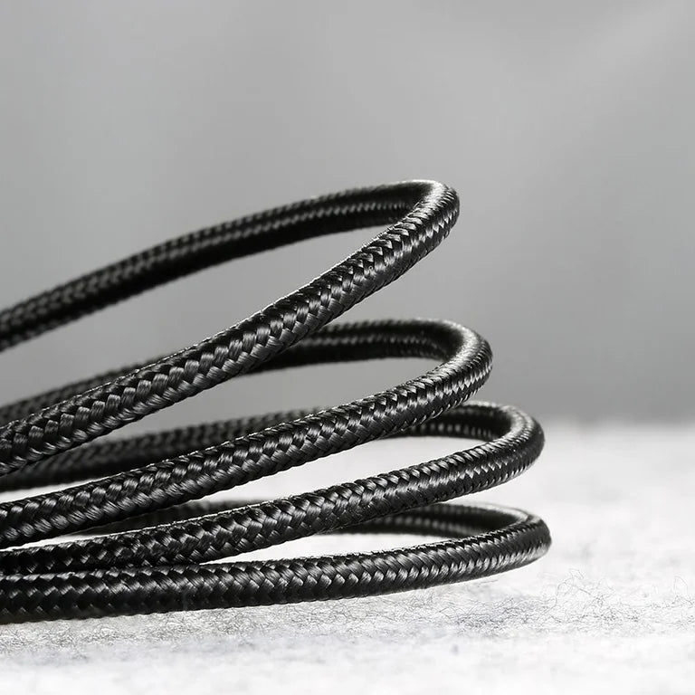 Baseus Cafule 1M Cable USB For Micro 2.4A Gray+Black – CAMKLF-BG1 (0.25m / 1m / 2m / 3m)