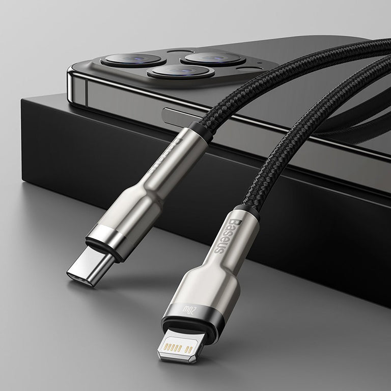 Baseus Cafule Series USB-C to Lightning Metal Data Cable (0.25m / 1m / 2m)