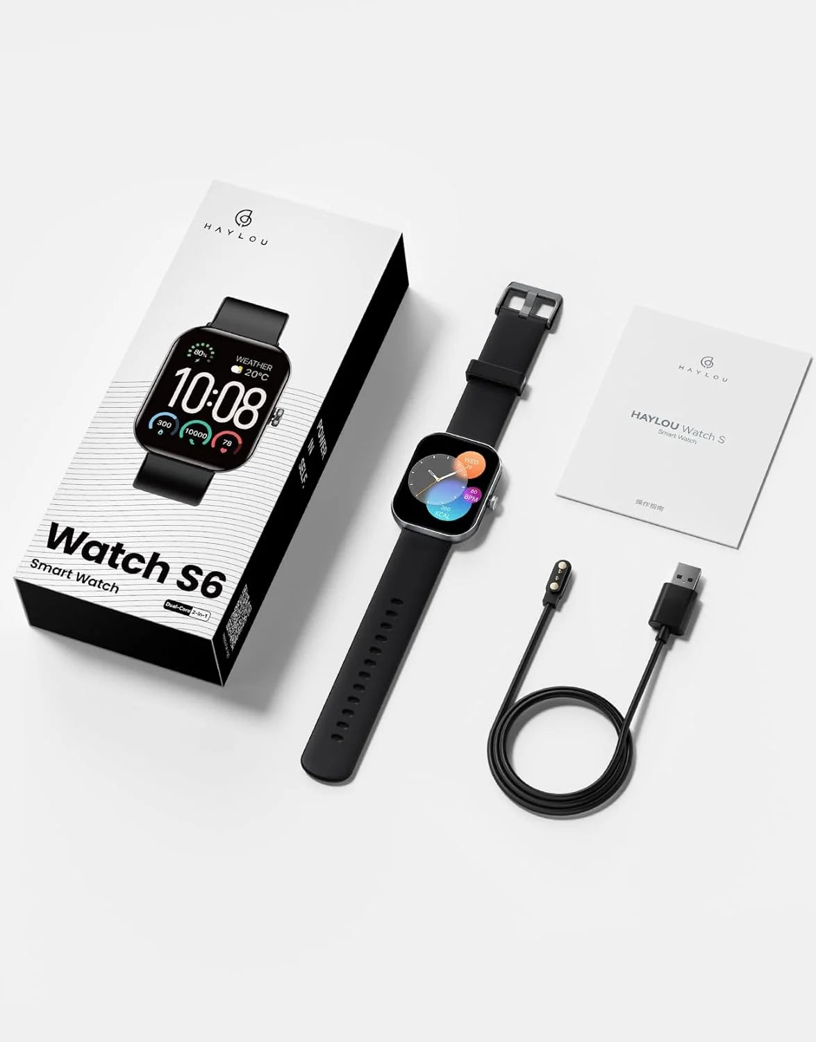 Haylou Watch S6 Smart Watch – Black