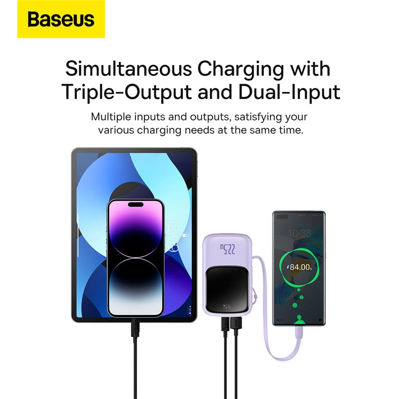 Baseus 10000mAh 22.5W Qpow Pro Digital Display Fast Charge Power Bank