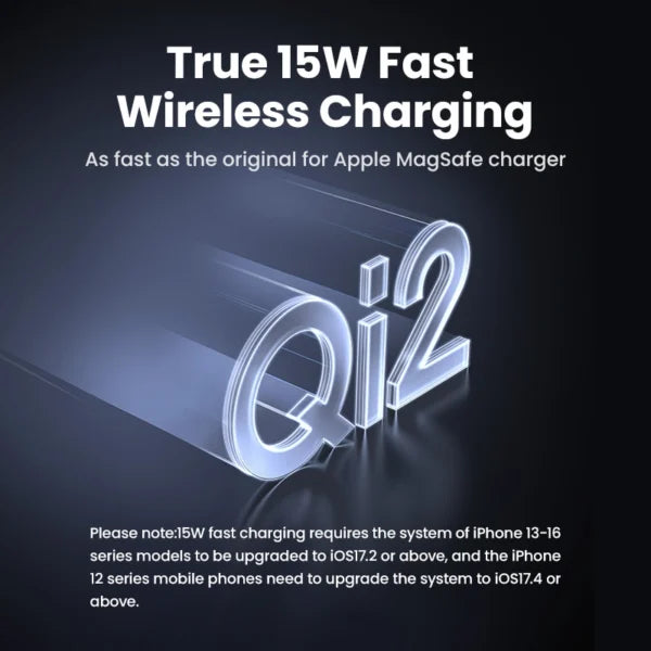 UGREEN 10000mAh 20W Qi2 Magnetic Wireless Power Bank – PB763 - 55135B