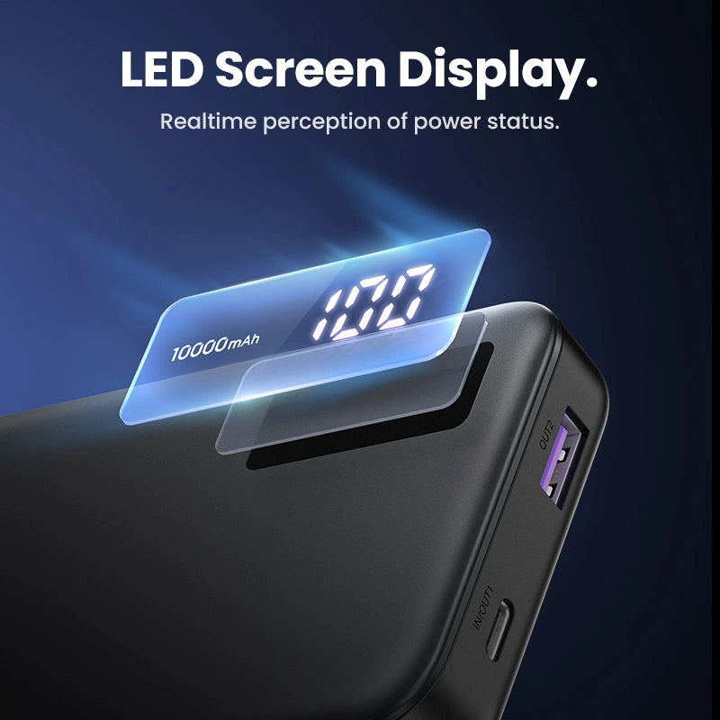 UGREEN 10000mAh 20W Two-way Fast Charging Power Bank – PB311 – 25742