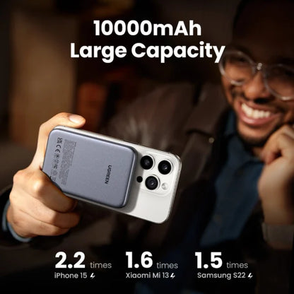 UGREEN 10000mAh 20W Qi2 Magnetic Wireless Power Bank – PB763 - 55135B