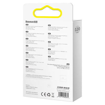 Baseus 1.2m Type-C to Type-C 100W Fast Charging Data Cable – Crystal Shine Series – Black