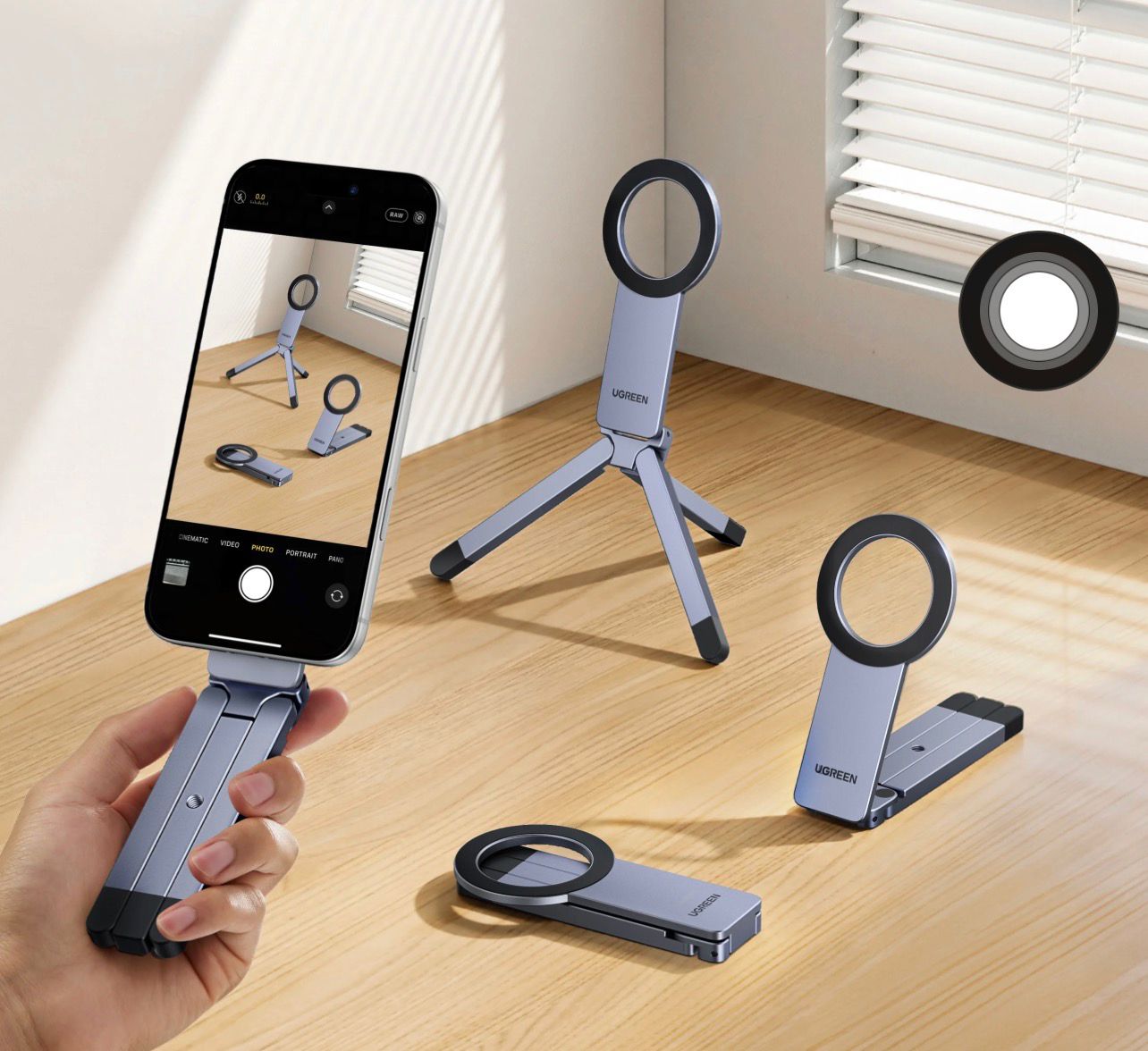 UGREEN Magnetic Phone Tripod Stand – LP962 – 75509