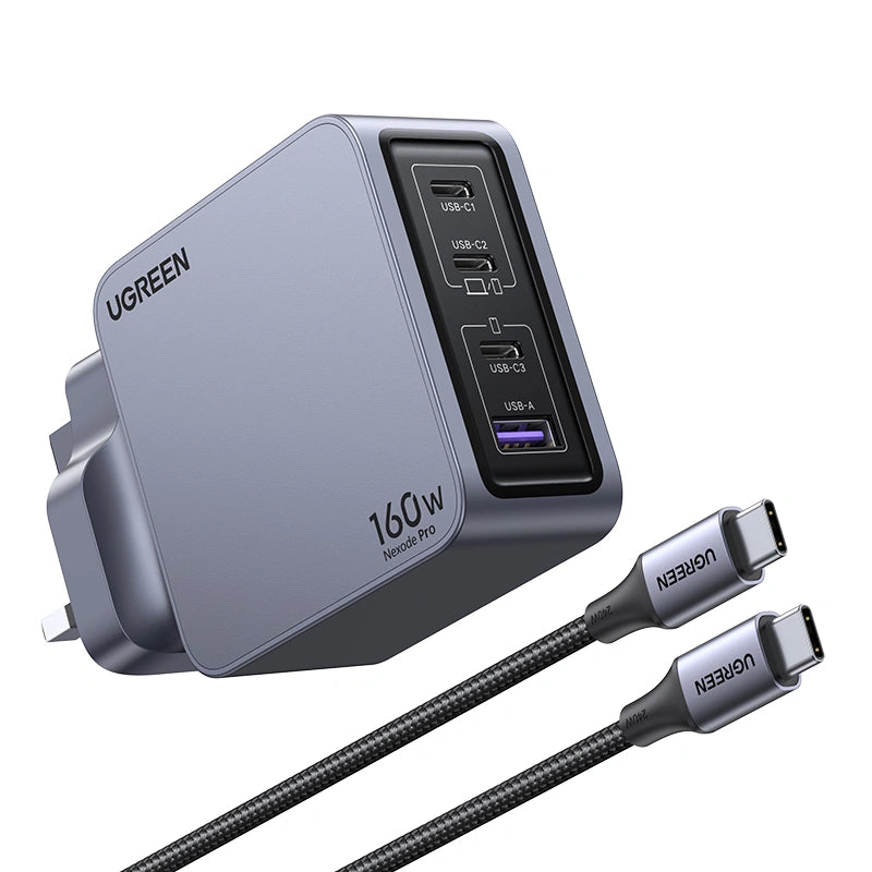 UGREEN 140W GaN Fast Charger with Type-C to Type-C 1.5Meter Cable – CD289 - 90322