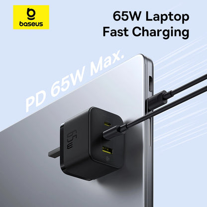 Baseus Palm Fast Charger 2C+U 65W – UK