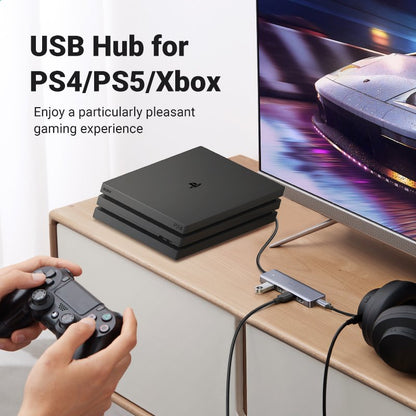 UGREEN 4-Port USB3.0 5Gbps Hub with Type-C Power Port – CM219 – 50985