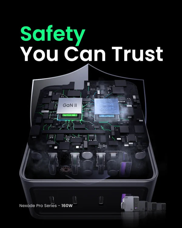 UGREEN 160W Nexode Pro GaN Fast Charger With Type-c to Type-c Cable – X763 - 25878