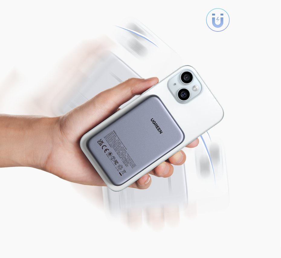UGREEN 10000mAh 30W Qi2 Magnetic Wireless Power Bank – PB761 – 45763
