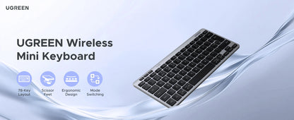 UGREEN Mini Multi-mode Bluetooth & Wireless Keyboard – K551- 75049