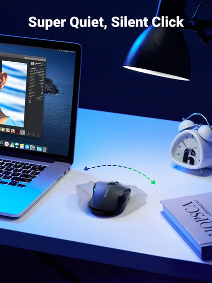UGREEN Ergonomic Wireless Mouse 2.4G 4000DPI Silence Design