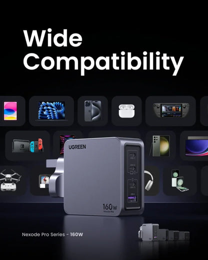 UGREEN 160W Nexode Pro GaN Fast Charger With Type-c to Type-c Cable – X763 - 25878