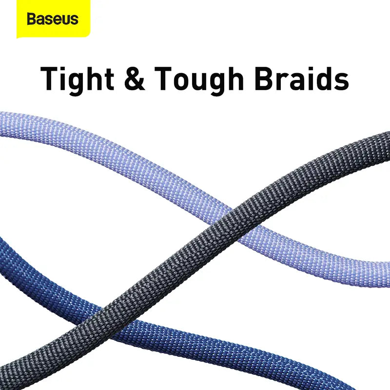Baseus 1.2m Type-C to Type-C 100W Fast Charging Data Cable – Crystal Shine Series – Black