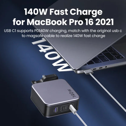 UGREEN 140W GaN Fast Charger with Type-C to Type-C 1.5Meter Cable – CD289 - 90322