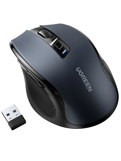 UGREEN Ergonomic Wireless Mouse 2.4G 4000DPI Silence Design