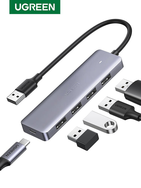 UGREEN 4-Port USB3.0 5Gbps Hub with Type-C Power Port – CM219 – 50985