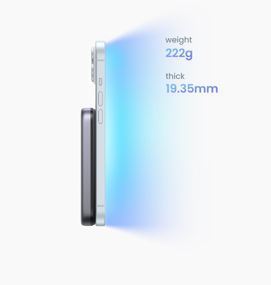 UGREEN 10000mAh 30W Qi2 Magnetic Wireless Power Bank – PB761 – 45763