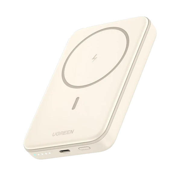 UGREEN 10000mAh 20W Magnetic Wireless Power Bank White – PB561 - 25208